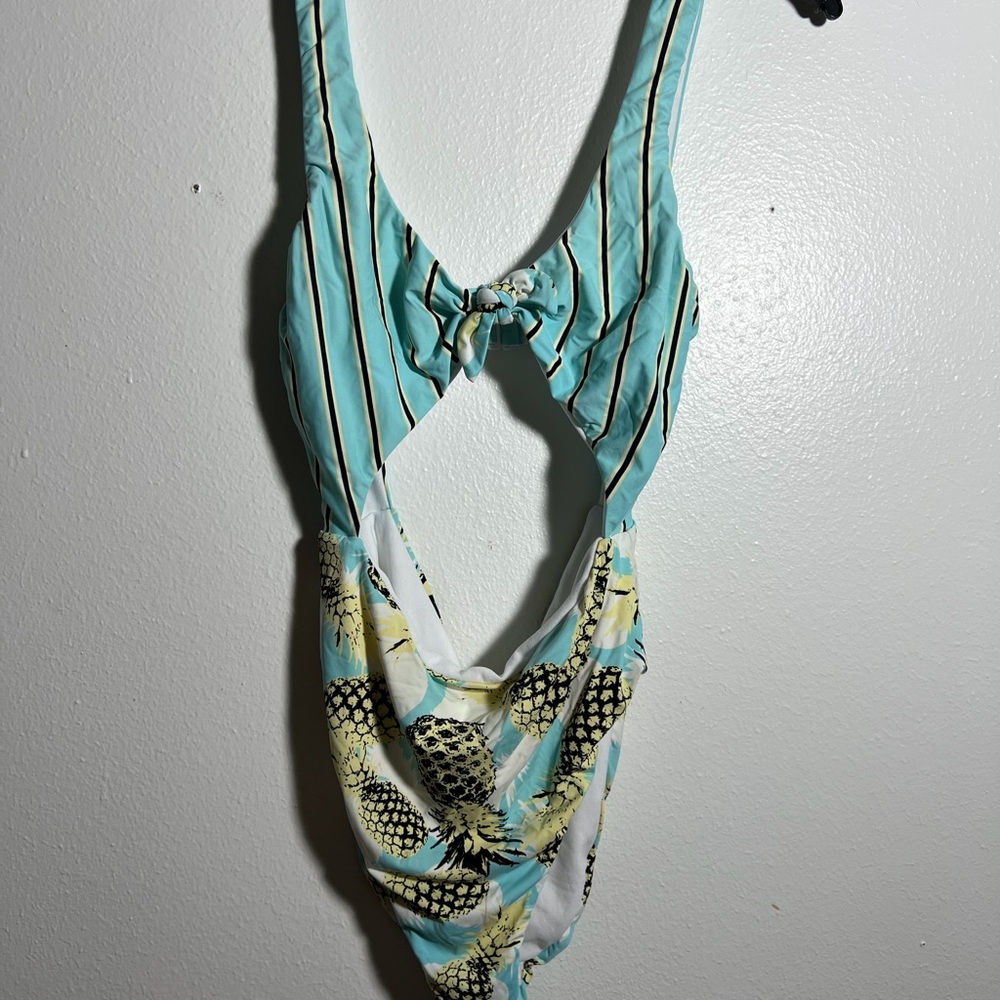 Stylish Kids One Piece Swimsuit - Blue and Yellow